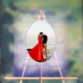 Chinoiserie Purple Rose Mariage victorien Bienvenu (Neutre)