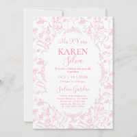 Chinoiserie Quinceanera Invitation