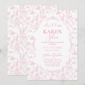 Chinoiserie Quinceanera Uitnodiging (Voorkant / Achterkant)