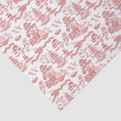 Chinoiserie Red Willow-deportpapier Tissuepapier (Detail)