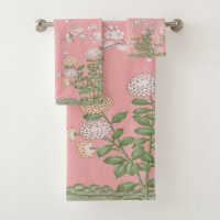 Chinoiserie rose 3 pièces Luxe