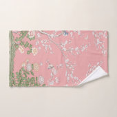 Chinoiserie rose 3 pièces Luxe (Serviette à main)
