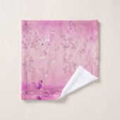 Chinoiserie rose 3 pièces Luxe (Gant de toilette)