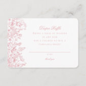 Chinoiserie rose Refroidissement Invitation Insert (Devant)