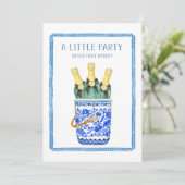 Chinoiserie Seau de vin Invitation du réveillon du (Debout devant)