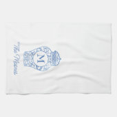 Chinoiserie Serviette de cuisine à gingembre monog (Horizontal)