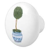 Chinoiserie Single Topiary Tree Keramische Knop (Rechts)