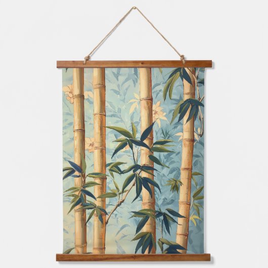 Chinoiserie Style Bamboo Hangend Wandkleed (Voorkant)