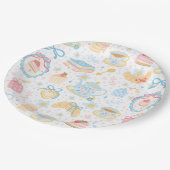 Chinoiserie Teatime Pattern Papieren Bordje (Gekanteld)