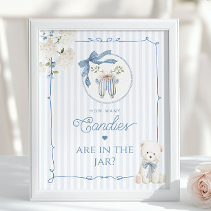 Chinoiserie Teddybeer Hoeveel Candies spel Poster