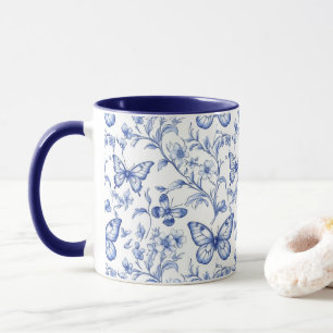 Chinoiserie Toile De Jouy Pattern Mok