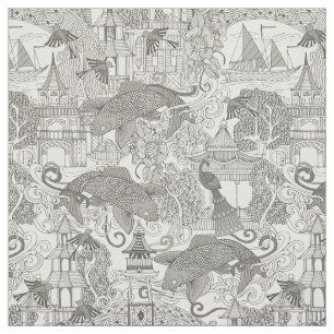 chinoiserie toile mono stof