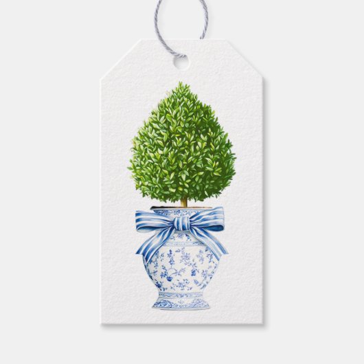 Chinoiserie Topiary Custom Cadeaulabel (Voorkant)