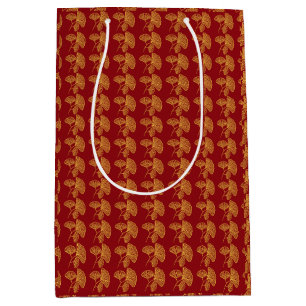 Chinoiserie Trend voor Year of the Dragon Red Gold Medium Cadeauzakje
