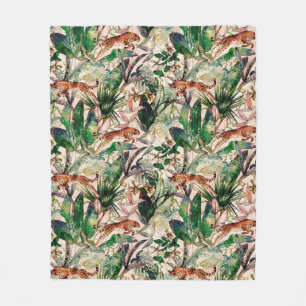  Chinoiserie Tropisch Oerwoud Fleece Blanket Deken