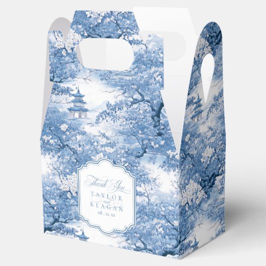 Chinoiserie Trouwpatroon Dank u ID1094 Bedankdoosjes (Geopend)