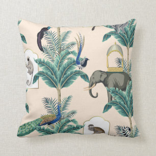 Chinoiserie tuinafdrukken kussen