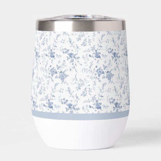 Chinoiserie Vintage Floral Blue Wedding (Avant)