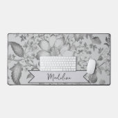 Chinoiserie Vintage grise Florale (Clavier et souris)