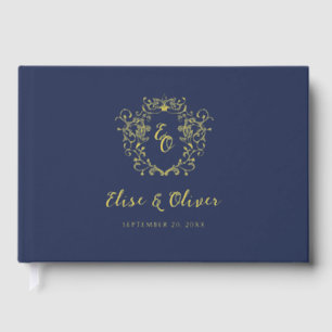 Chinoiserie Vintage Monogram Crest Mariage