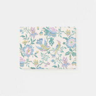 Chinoiserie Vintage Vogel Bloem Motief in Pastelti Post-it® Notes