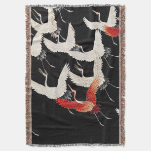 Chinoiserie Vliegende Kraan Zen Minimalistische Ki Deken