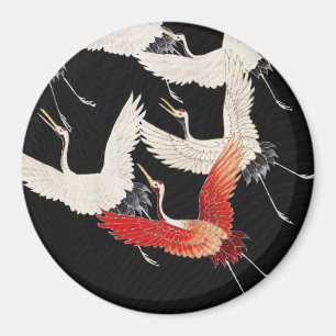 Chinoiserie Vliegende Kraan Zen Minimalistische Ki Magneet