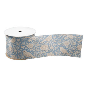 Chinoiserie Vogel- en Bloemloze Patroon Lint