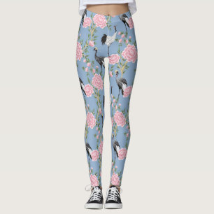 Chinoiserie vogels en chrysant leggings