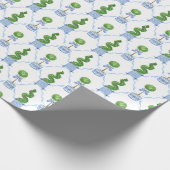 Chinoiserie Watercolor Topiary Cadeaupapier (Hoek)