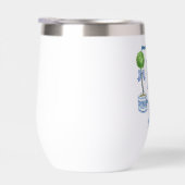 Chinoiserie Waterverf Bow Topiary Monogram Crest (Rechts)