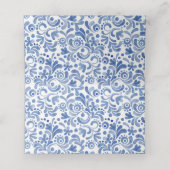 Chinoiserie Waterverf Bow Topiary Plaatskaarten (Binnenkant ongevouwen)