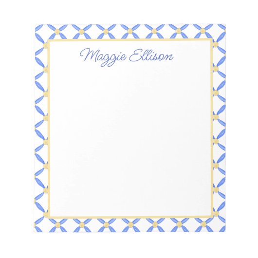 Chinoiserie Waterverf Chic Notitieblok (Voorkant)