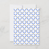 Chinoiserie Waterverf Chic Vaas Bedankkaart (Achterkant)