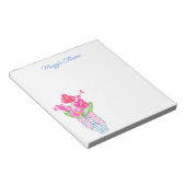 Chinoiserie Waterverf Orchids Ginger Jar Notepad Notitieblok (Schuin)