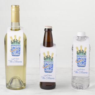 Chinoiserie Waterverf Wine Ice Bucket Flessenhanger