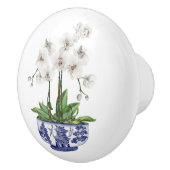 Chinoiserie White Orchid Keramische Knop (Rechts)