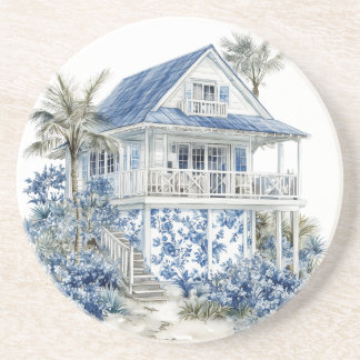 Chinoiserie zandstenen onderzetter