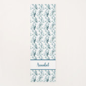 Chinoisievogels en blauw van foliumolie yogamat (Voorkant)