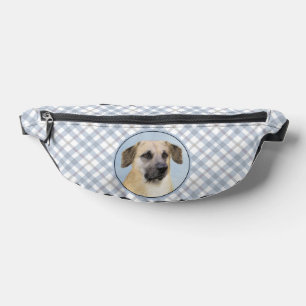 Chinook Drop Ear Painting Originele sledehond kuns Heuptasje