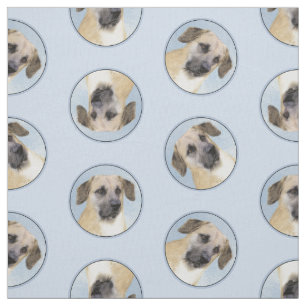 Chinook Drop Ear Painting Originele sledehond kuns Stof
