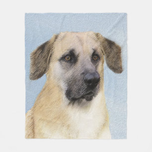 Chinook (Dropped Ears) schilderen - Oorspronkelijk Fleece Deken