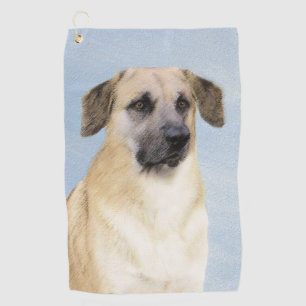 Chinook (Dropped Ears) schilderen - Oorspronkelijk Golfhanddoek