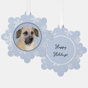Chinook (Dropped Ears) schilderen - Oorspronkelijk Ornament Kaart