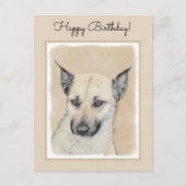 Chinook (gepunte oortjes) schilderen - oorspronkel briefkaart (Voorkant)