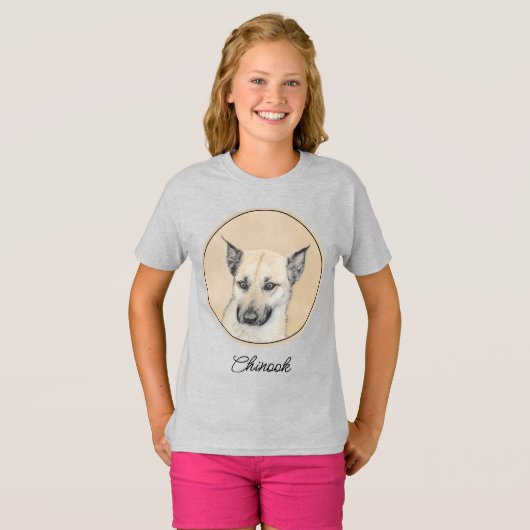 Chinook (gepunte oortjes) schilderen - oorspronkel t-shirt (Voorkant volledig)