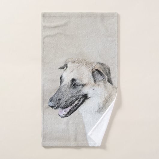 Chinook (Helikopter ars) schilderen - hond kunst Bad Handdoek (Handdoek)