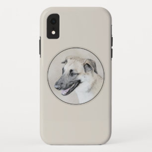 Chinook (Helikopter ars) schilderen - hond kunst iPhone XR Hoesje