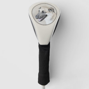 Chinook (Helikopter ars) schilderen - hond kunst Golfheadcover