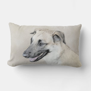 Chinook (Helikopter ars) schilderen - hond kunst Kussen